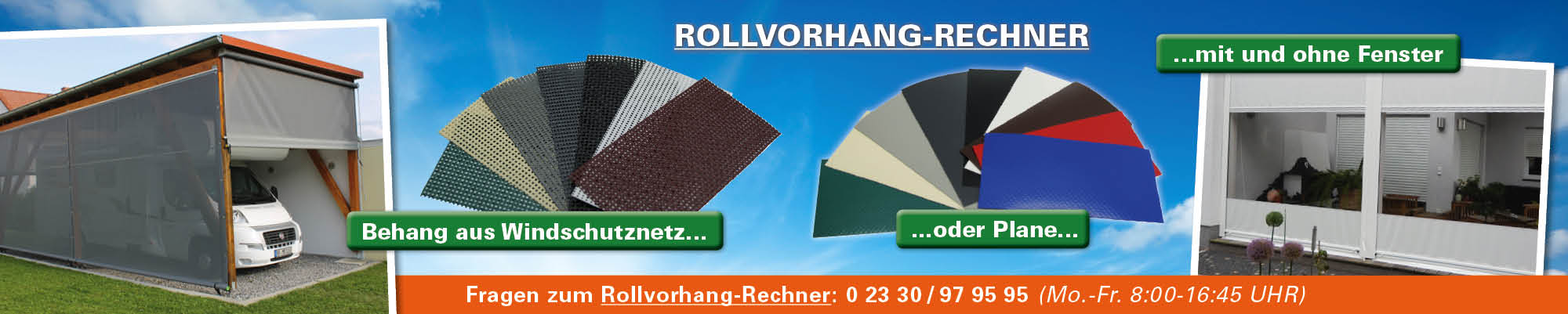 Rollvorhangrechner von Siepmann.net