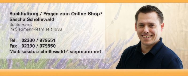 Ansprechpartner Sascha Schellewald mit Telefonnummer, Faxnummer und E-Mail-Adresse