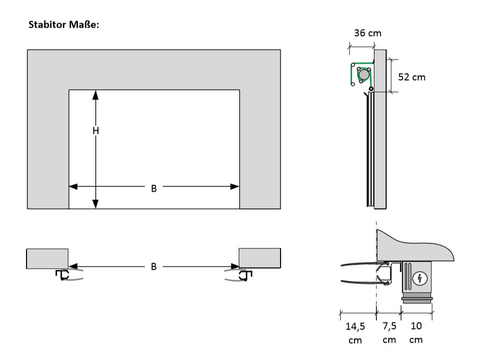 Maße vom Stabitor