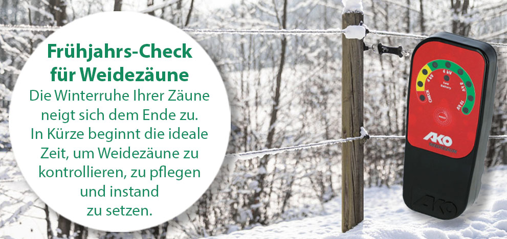 Frühjahrs-Check für Weidezäune