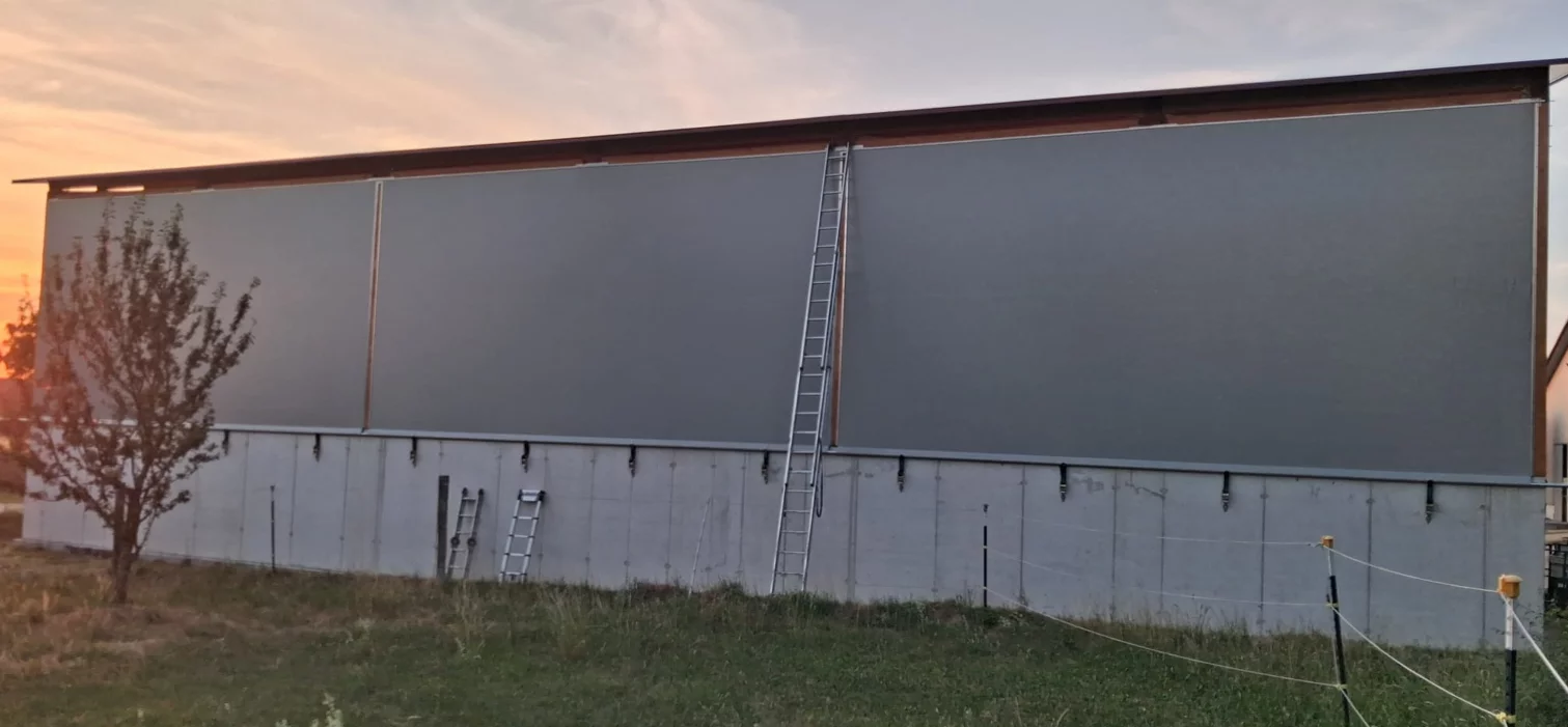ruckseite strohlager giebelplane