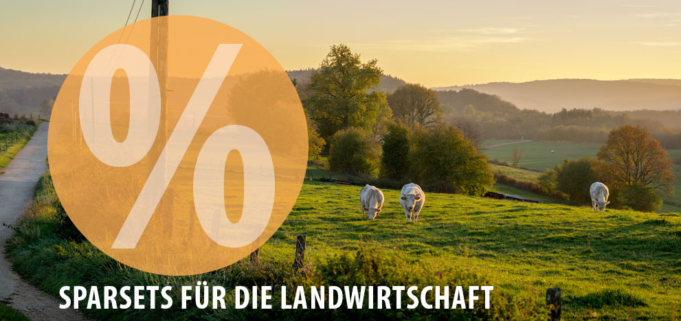 % Sparsets für die Landwirtschaft %