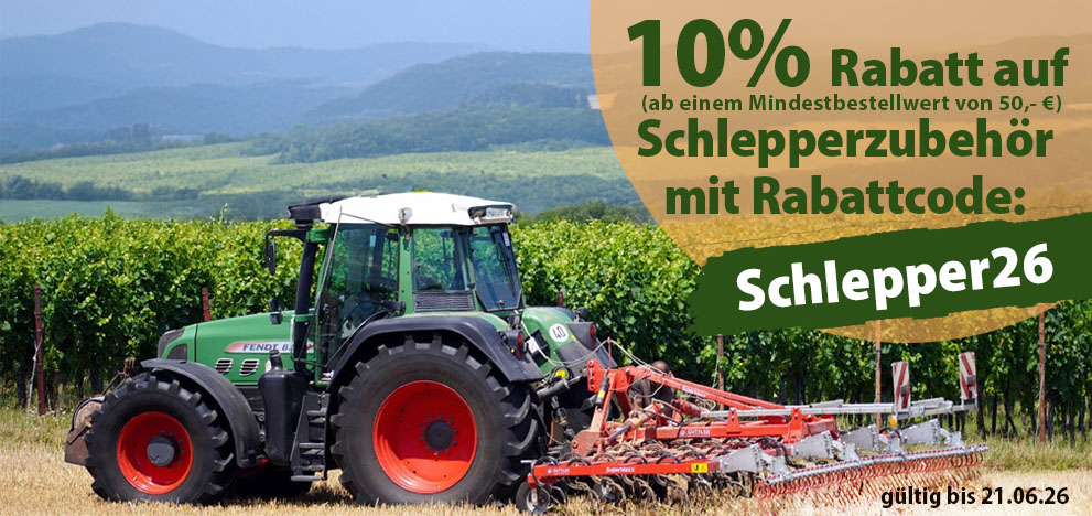 10% Rabatt auf Schlepperzubehör