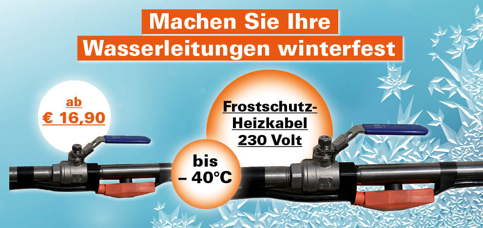 Frostschutz-Heizkabel mit Thermostat