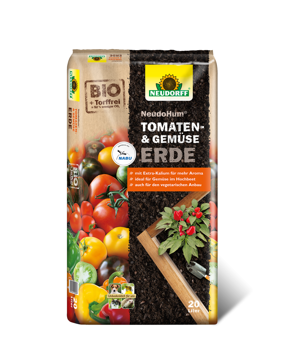 Tomaten- und Gemüseerde