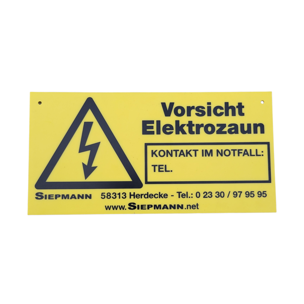 Elektrozaun Warnschild für Weidezaun Set Geflügel
