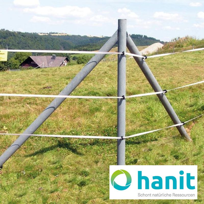 Kunststoff-Recyclingpfahl rund