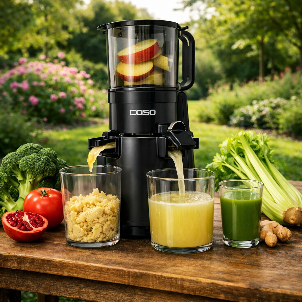 Saftpresse mit Produktvorschlägen