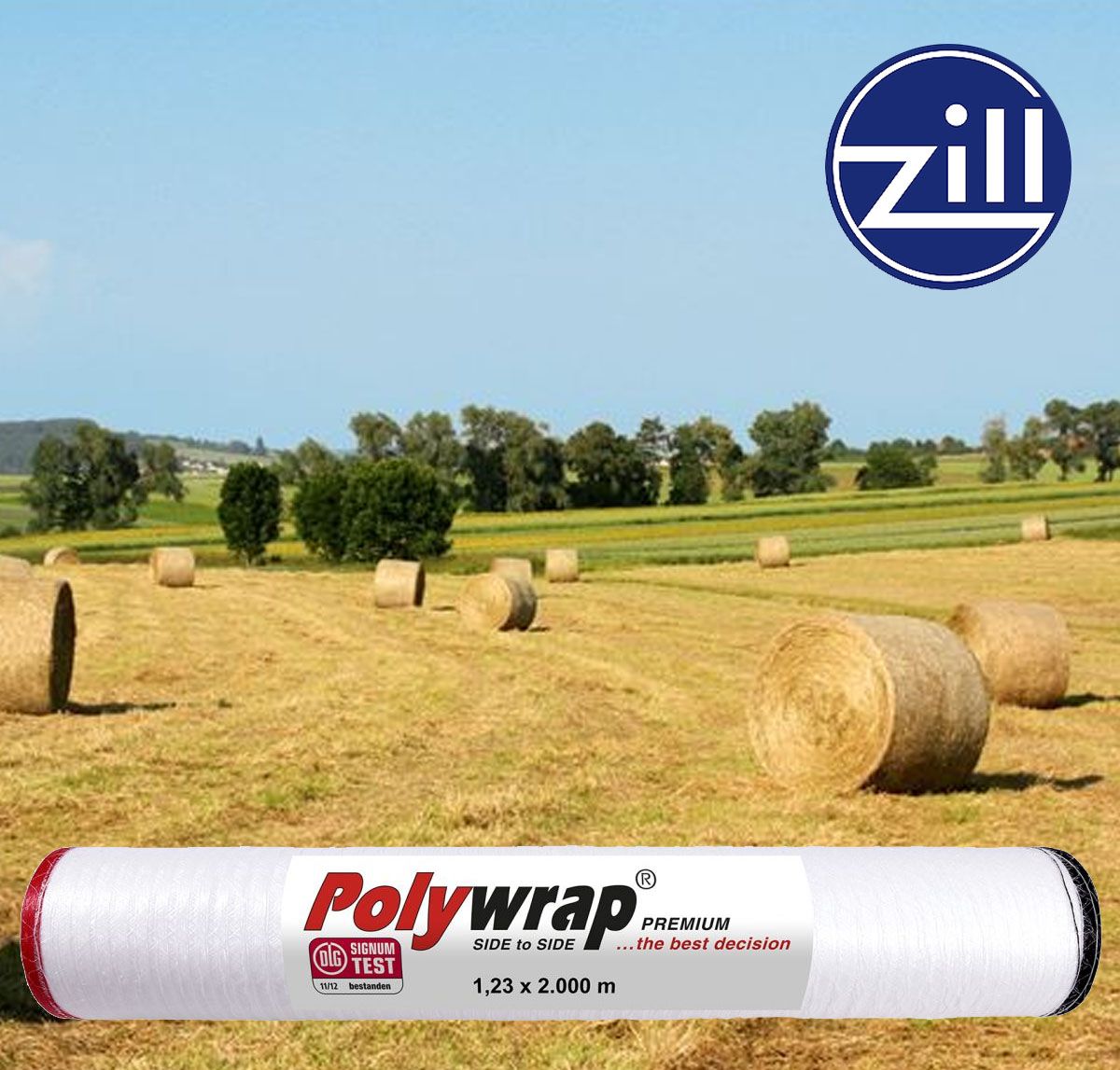 Polywrap Rundballennetz