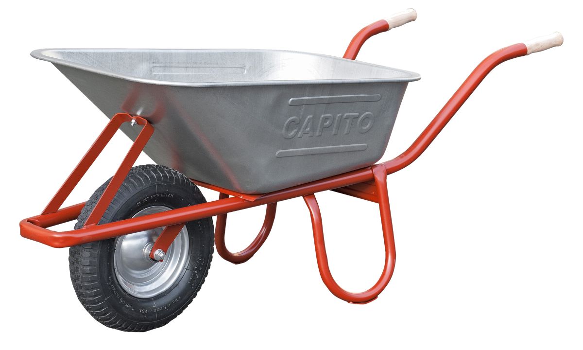 PU-Rad "SCHWARZ" 400/100 auf Stahlfelge mit Kugellager mit 1,3mm Mulde 100 l