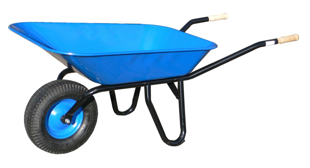 7307 Flachmulden-Schubkarre mit Long Life Rad