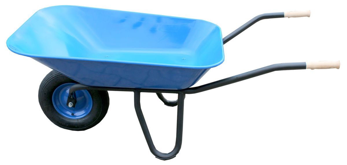 7305 Flachmulden-Schubkarre mit Luftrad 400/100