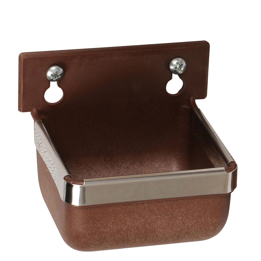 Wandnapf mit Edelstahlkante zum Anschrauben