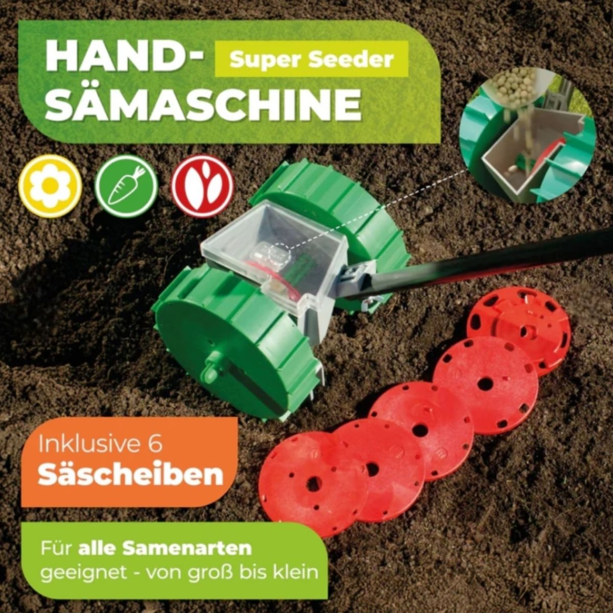 Handsämaschine Super Seeder