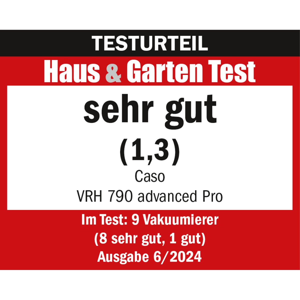 Vakuumiergerät CASO Design VRH 790