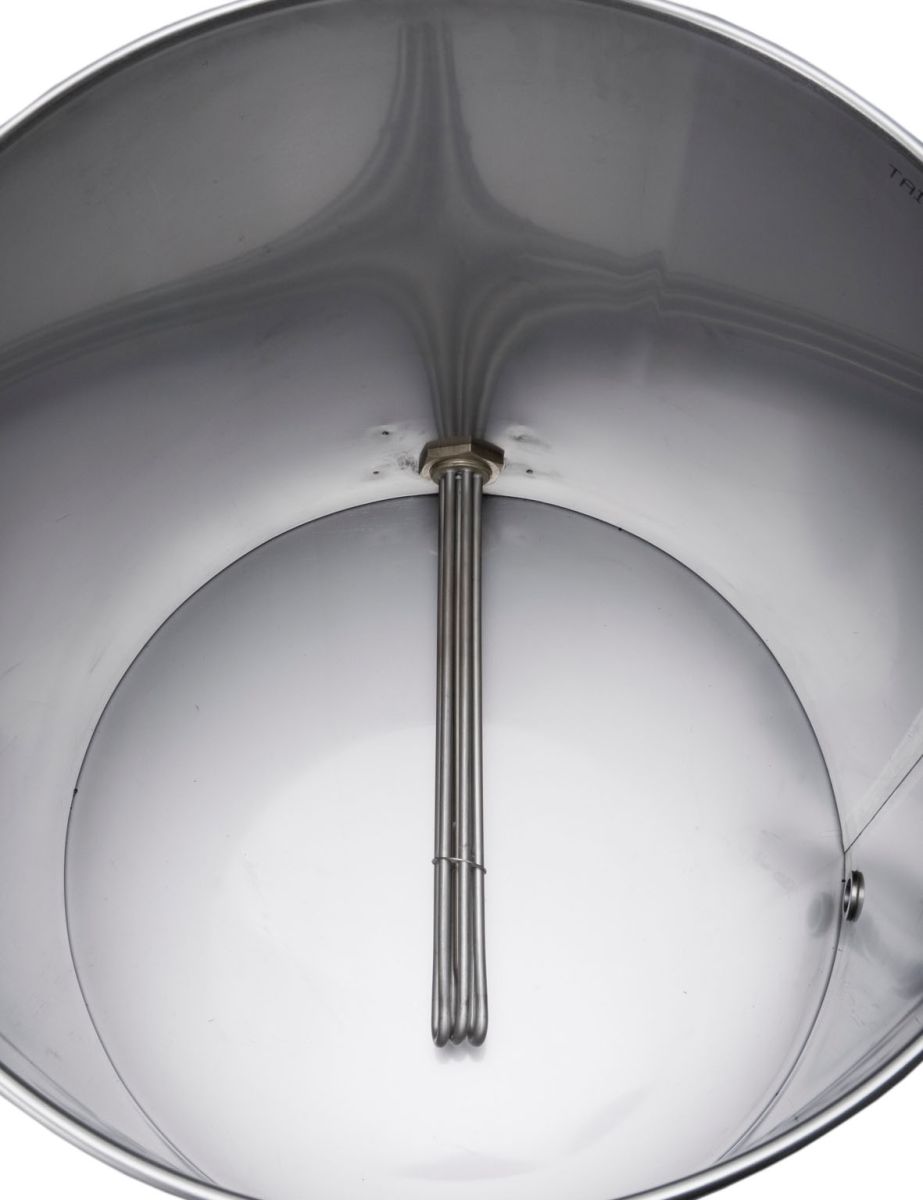 Heizstab Detail im Inneren des Brühkessels