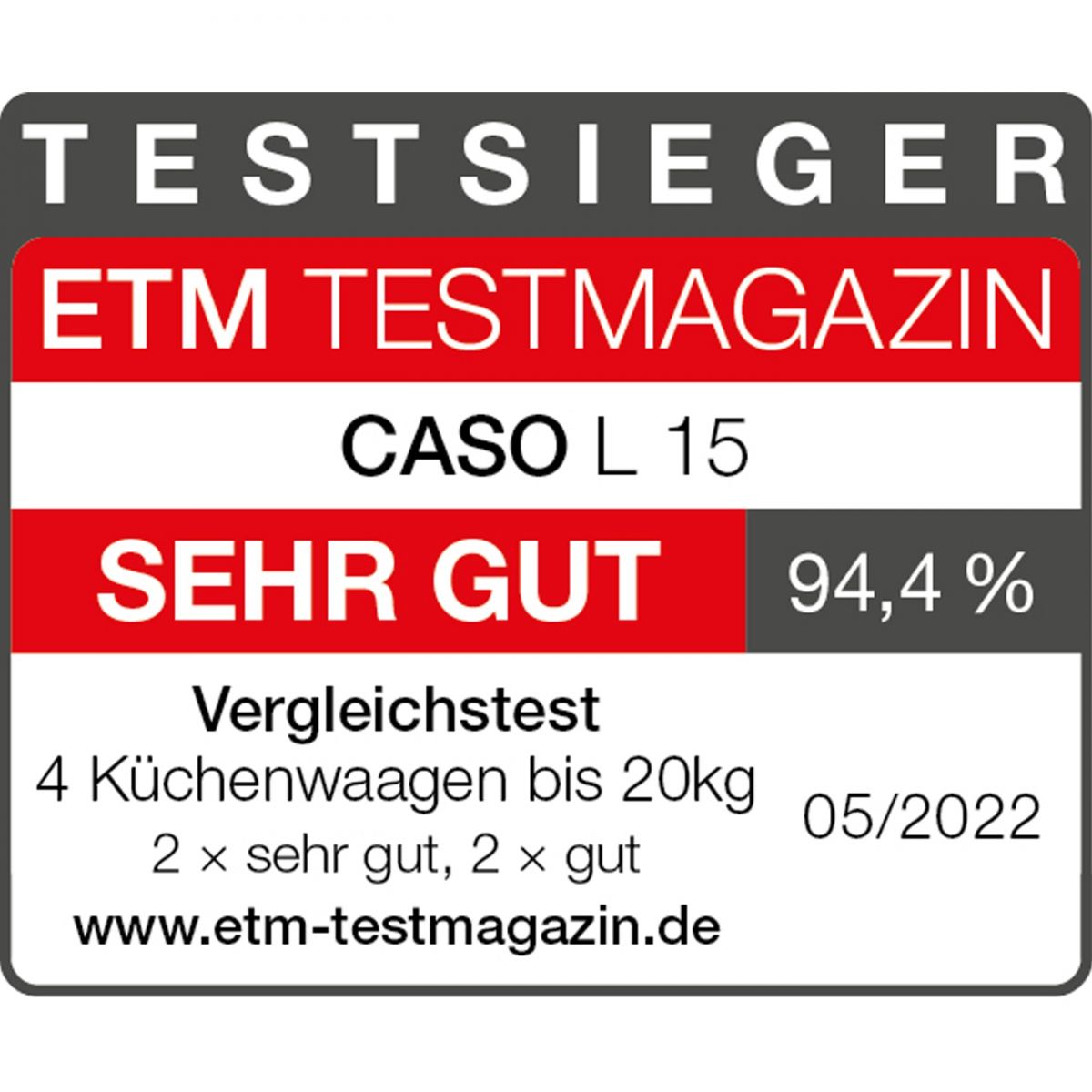 CASO Küchenwaage L15
