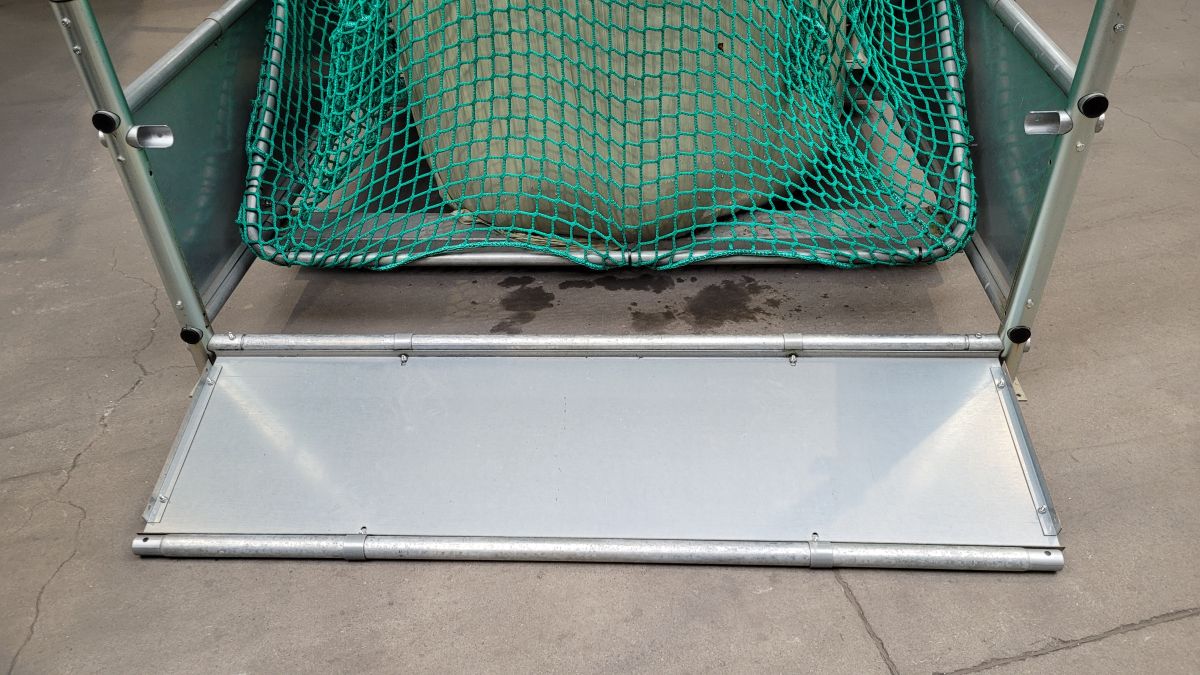 Eine Seitenwand ist klappbar