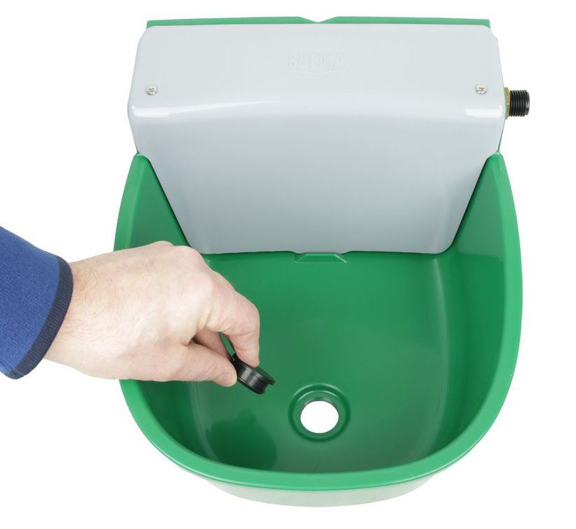 Ablaufstopfen Ø30 mm aus Gummi zur schnellen Entleerung herausdrückbar, ohne Werkzeug!