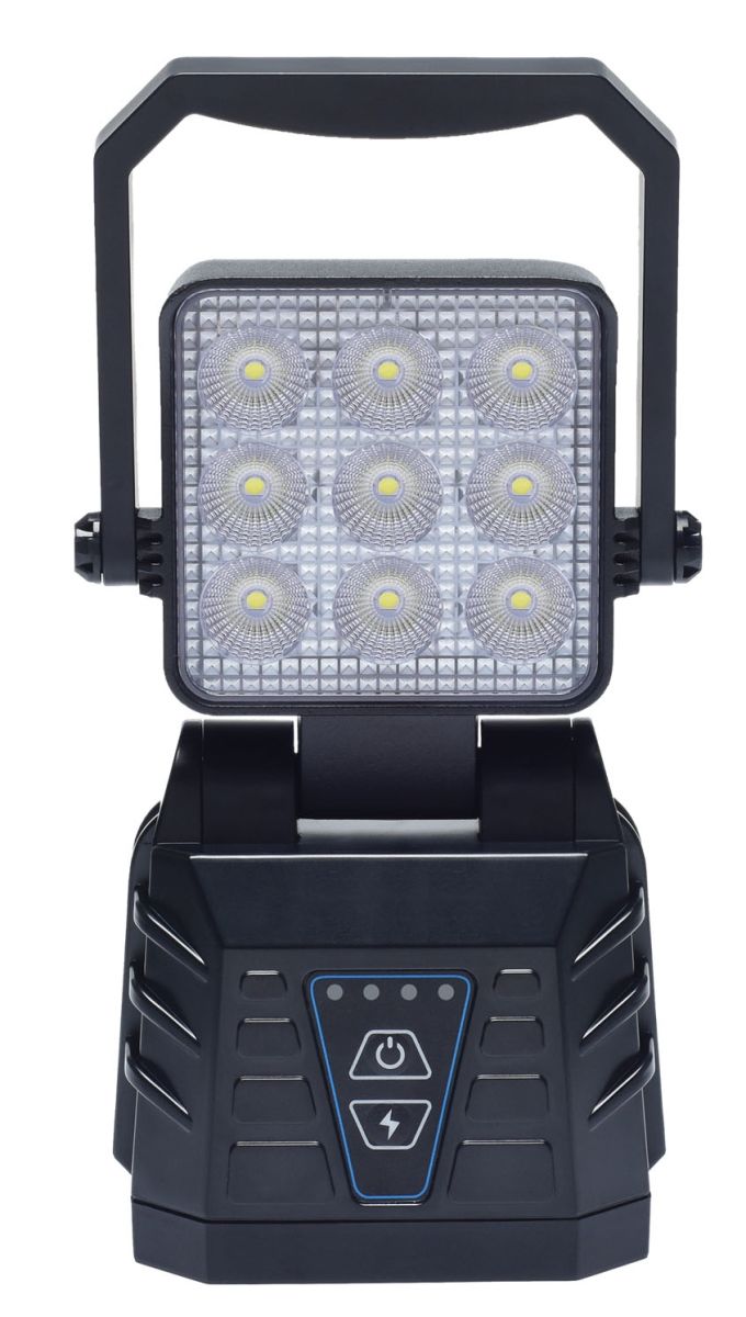 Mobiler LED Arbeitsscheinwerf mit Akku und Magnetfuß