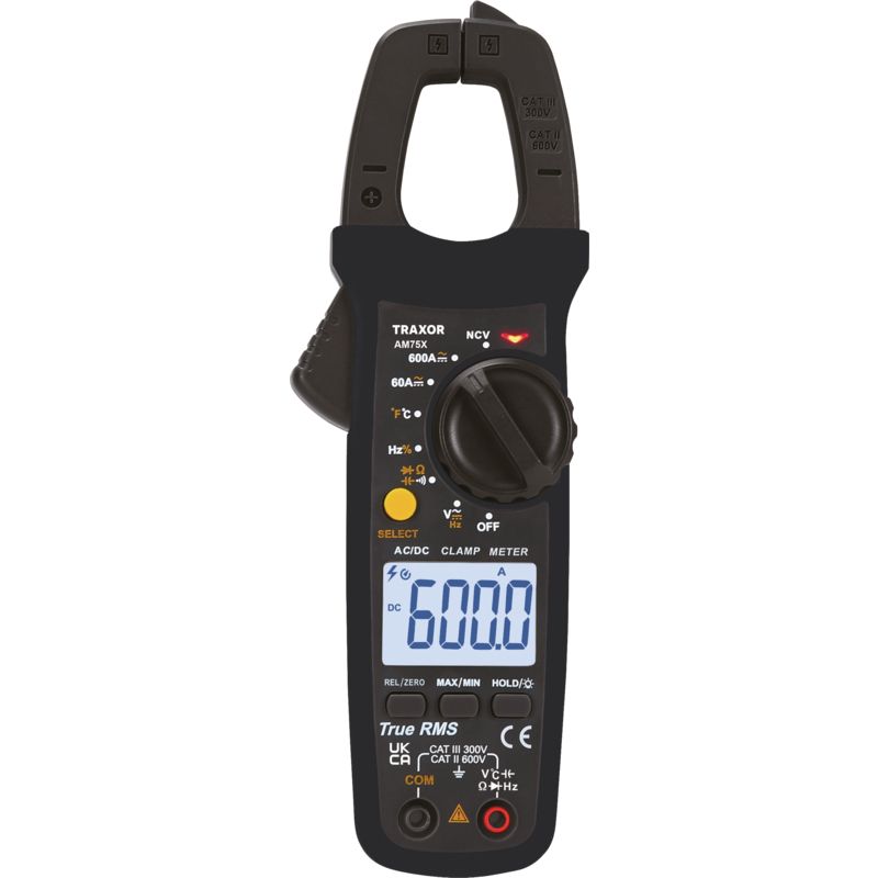 Strommesszange mit Digital-Display