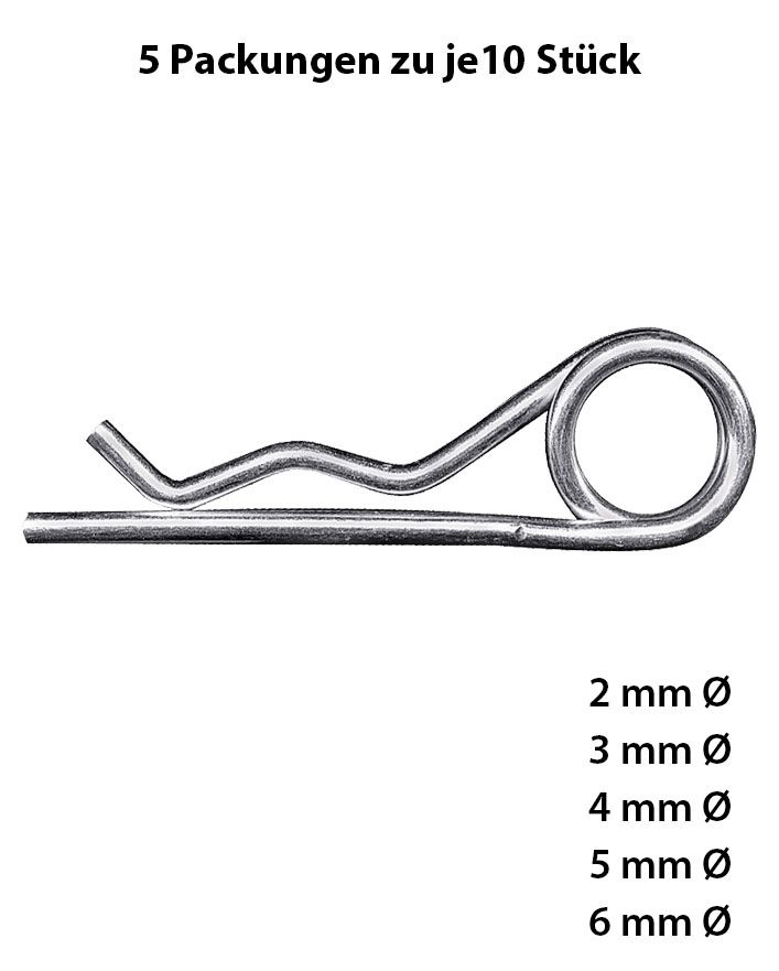Federstecker im Spar Set mit 5 Sorten