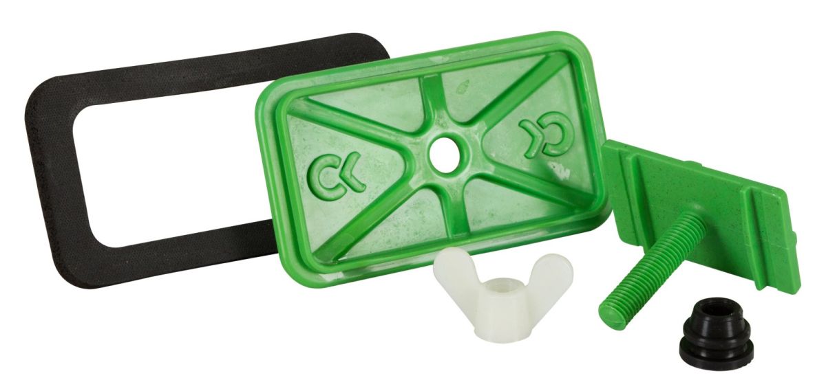 Ablaufstöpsel für Weidetränken eckig