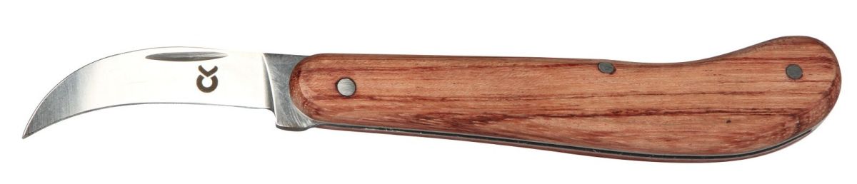 Klauenmesser klappbar mit ausgeklappter Edelstahlklinge