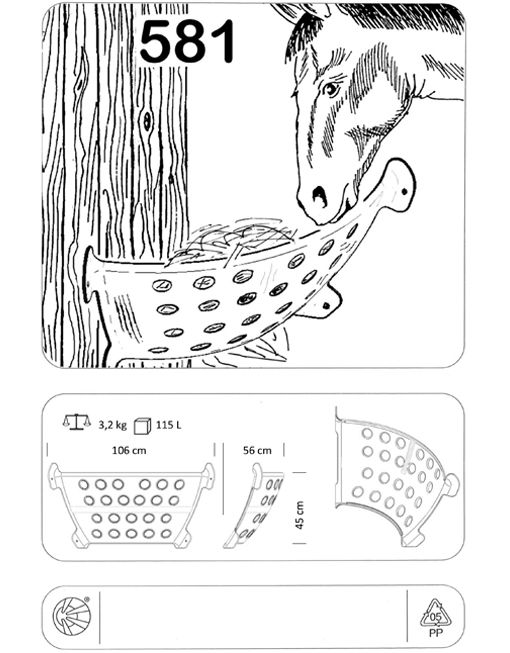 Heu-Spender Corner 115 Liter