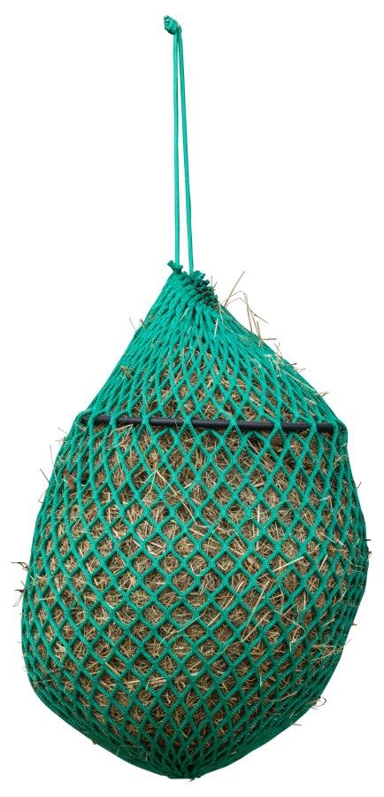 Heunetz mit Ring grün mit Heu befüllt (nicht im Lieferumfang)