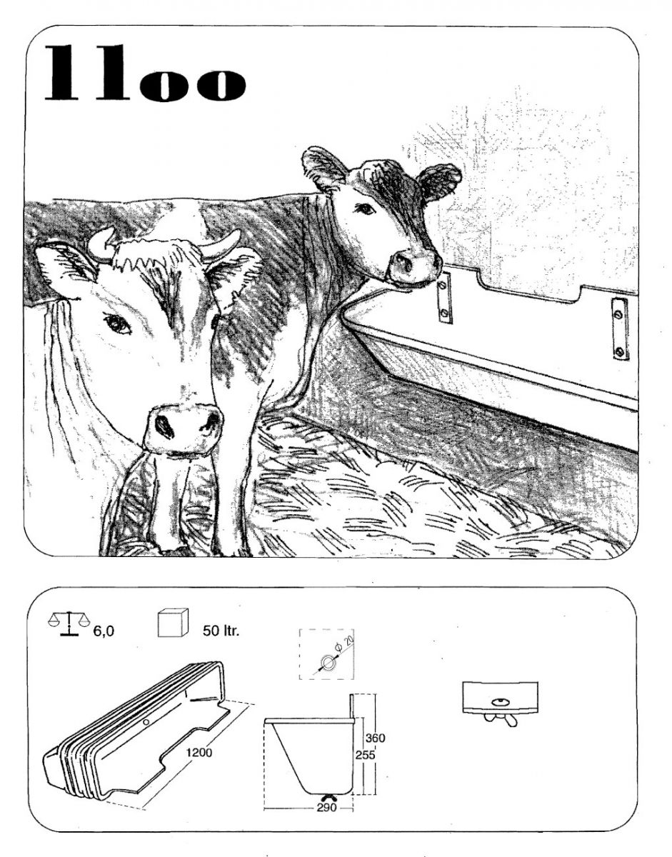 Langtrog aus Kunststoff