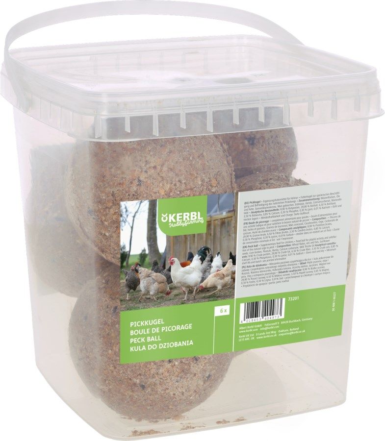 Pickkugeln 6 Stück im Wieder-verschießbarem Eimer