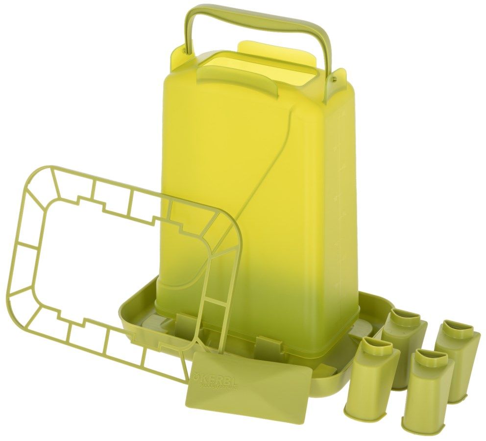 Einzelteile Futterautomat mit Füßen 5,5L