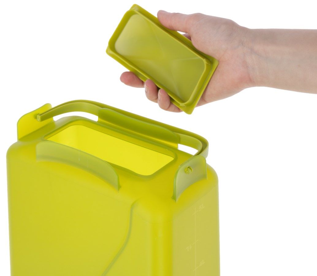 Einfüllöffnung mit Deckel Futterautomat mit Füßen 5,5L