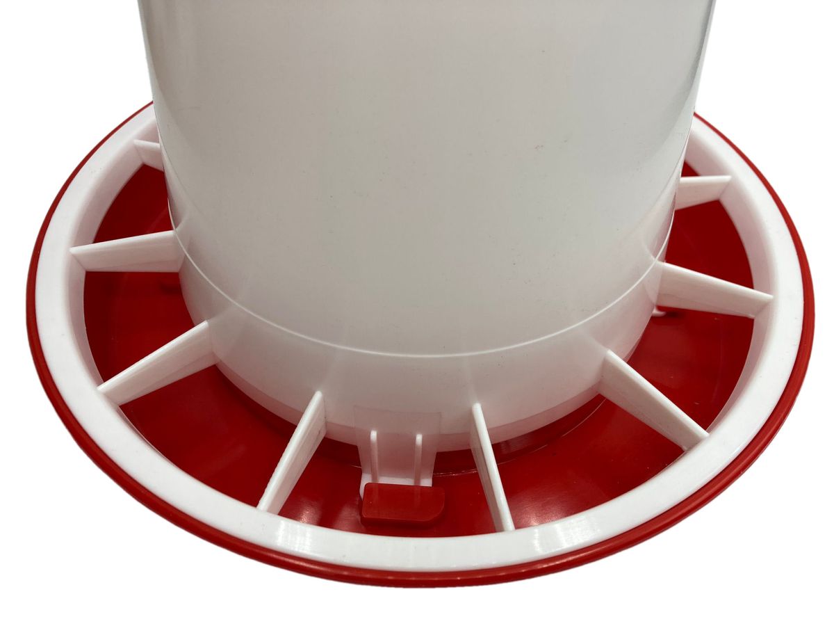 Futterautomat weiß/rot