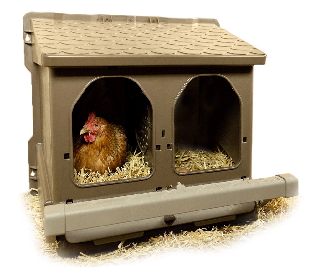 Abb. Legenest Kunststoff mit Einstreu