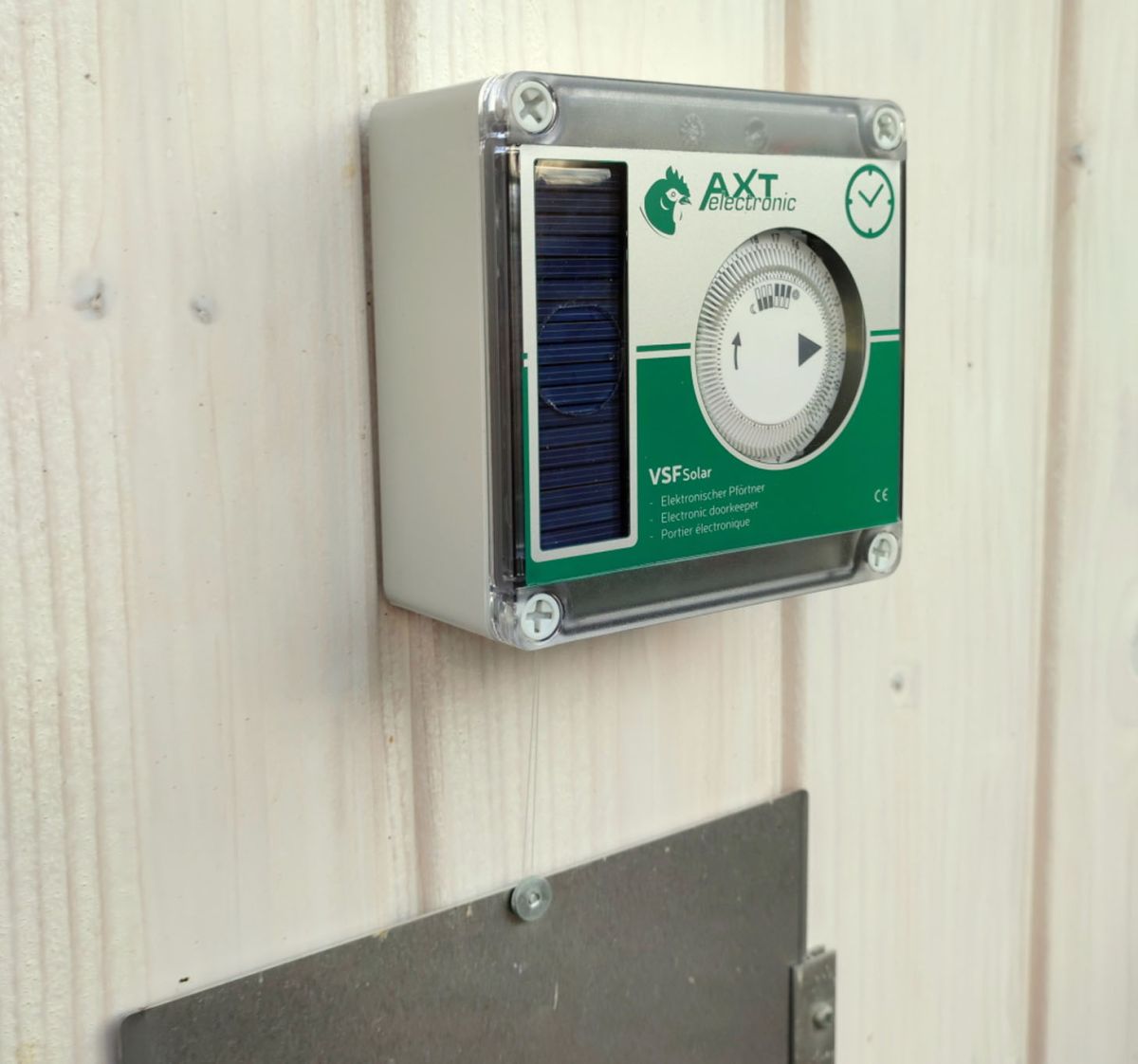 Solarbetriebener Pförtner für Hühnerklappen - VSF