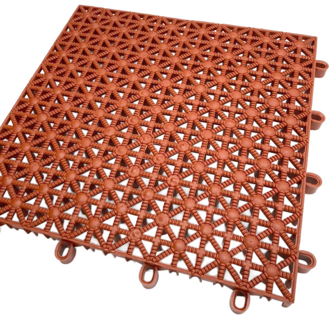 Bodenrost in rotbraun