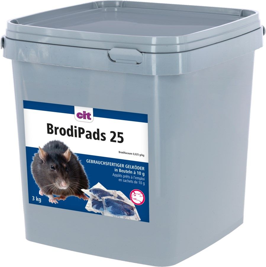 BrodiPads 25 3kg im wiederverschließbarem Eimer