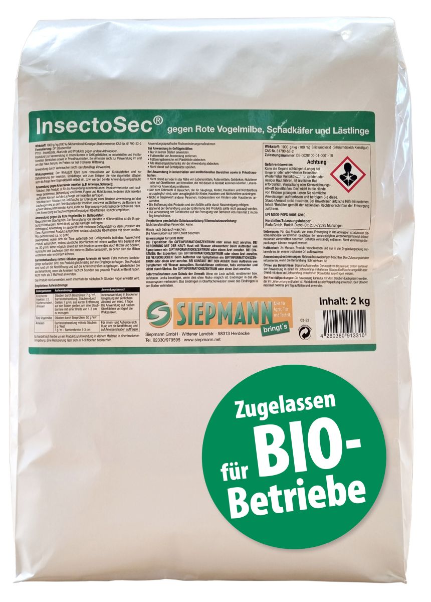 Milbenfrei InsectoSec Kieselgur
