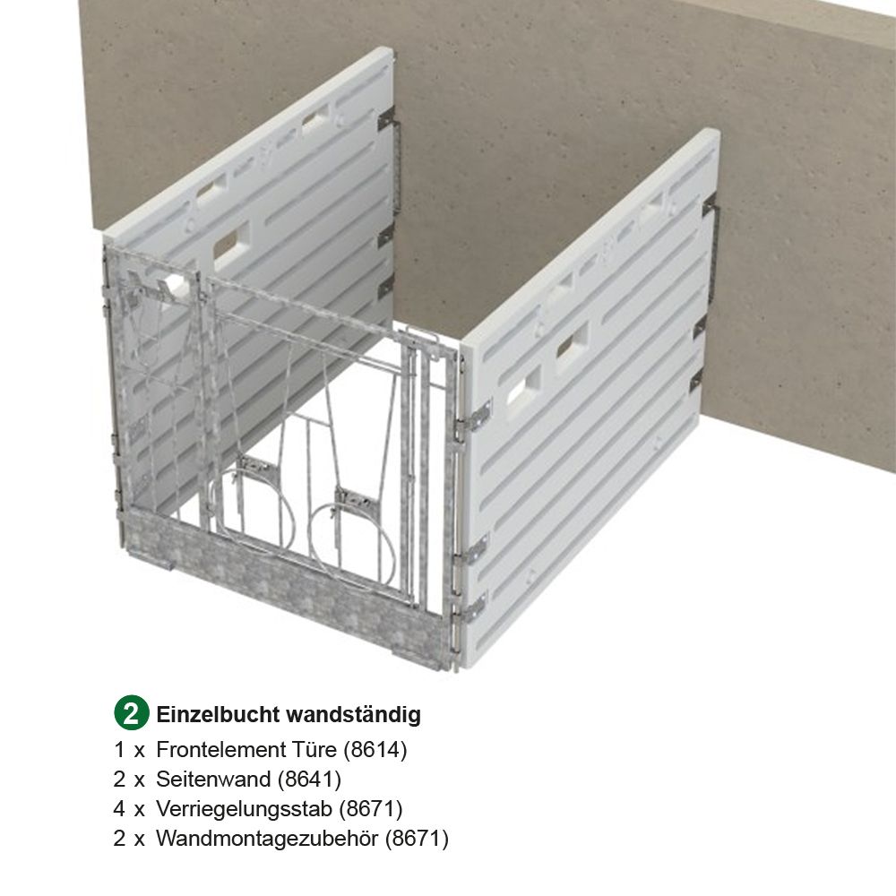 Modulare Kälberbox