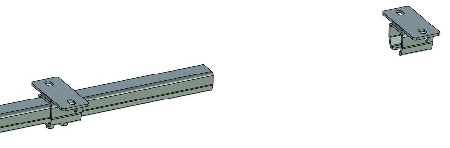 Edelstahl-Laufschiene Typ 10