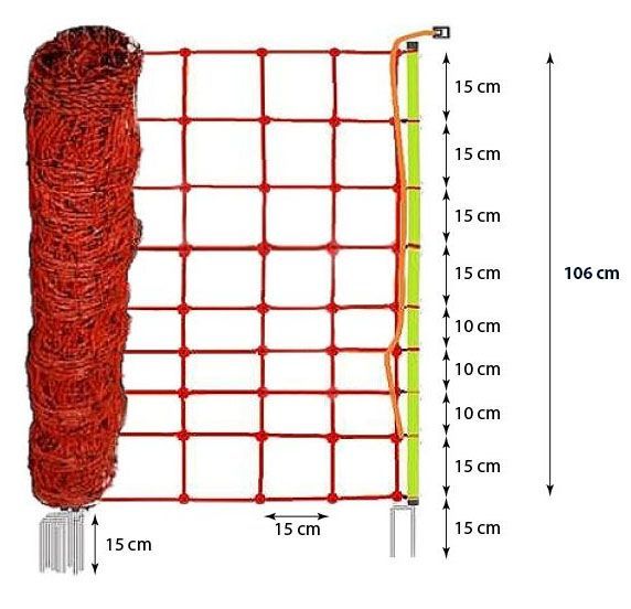 Euro-Netz Plus 106/2 - 13mm Pfähle