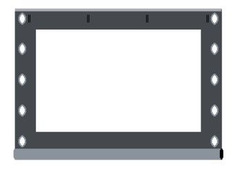 2 Stück Plane anthrazit