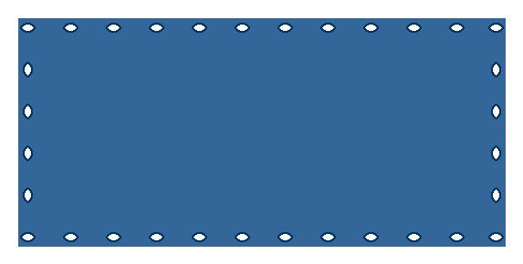 Plane BLAU 5,33 x 2,50 m