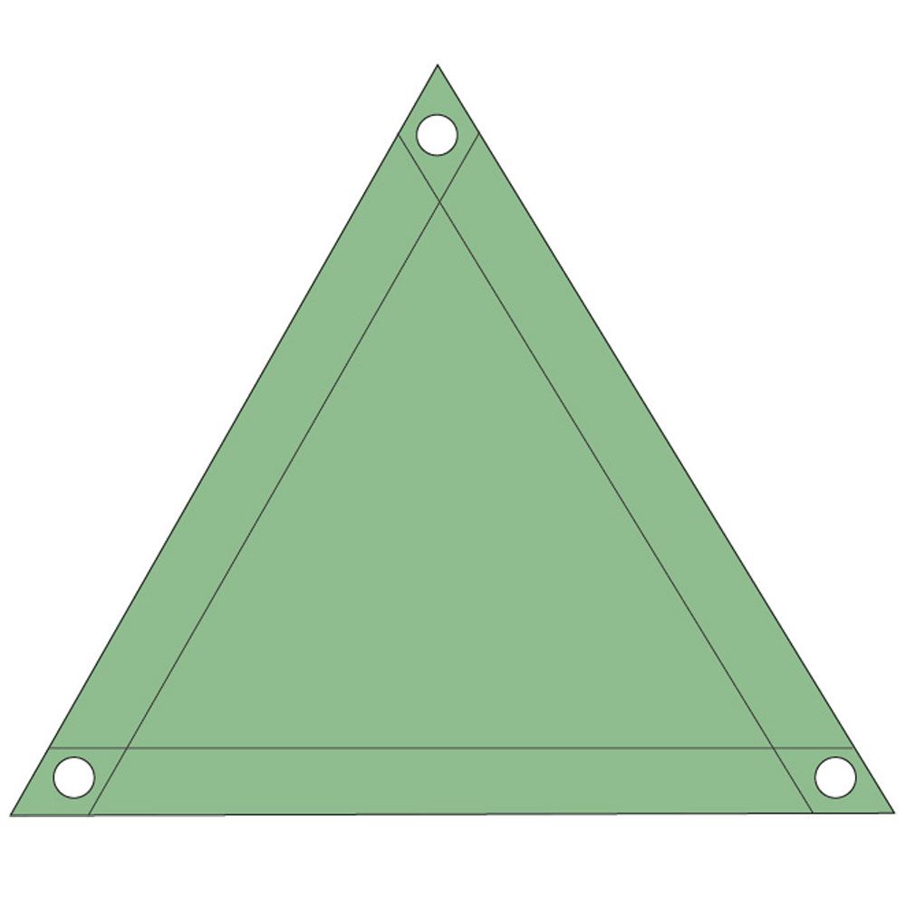 Skizze Sonnensegel Dreieck