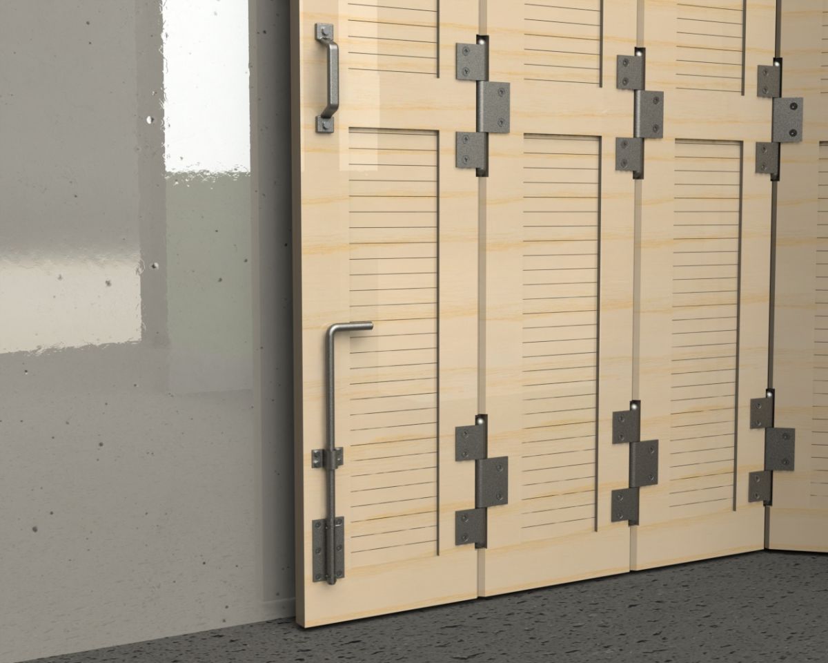 Beispiel 5: Schiebetor über Eck mit Tor-Scharnieren