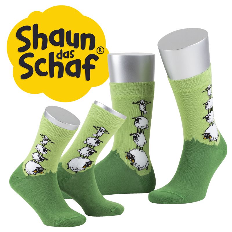 Socke mit Motiv Shaun das Schaf