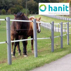 Kunststoff-Recyclingpfahl rund
