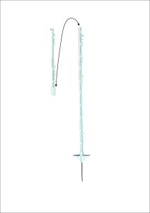 20 Stk. Kunststoffpfahl 150cm teilbar